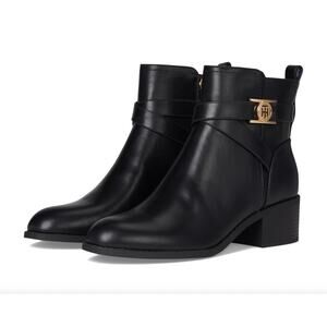 TOMMY HILFIGER Dazni Ankle Boots Black Size 10